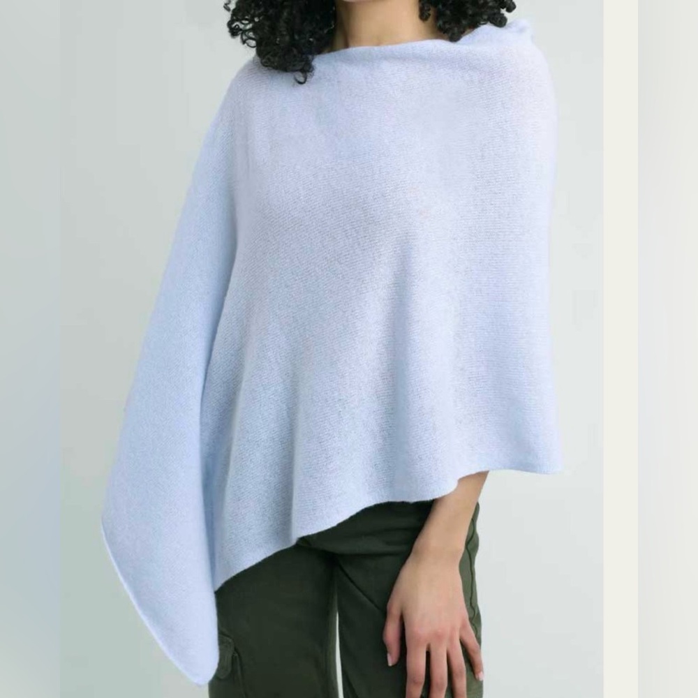 Rachel Zoe cashmere Elegant Light Blue Women's Shawl